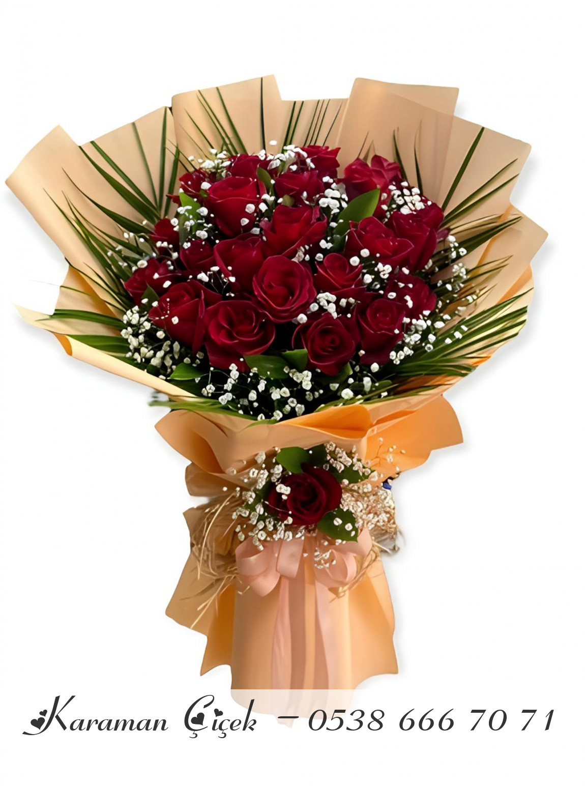 20 Adet Kırmızı Gül Buketi