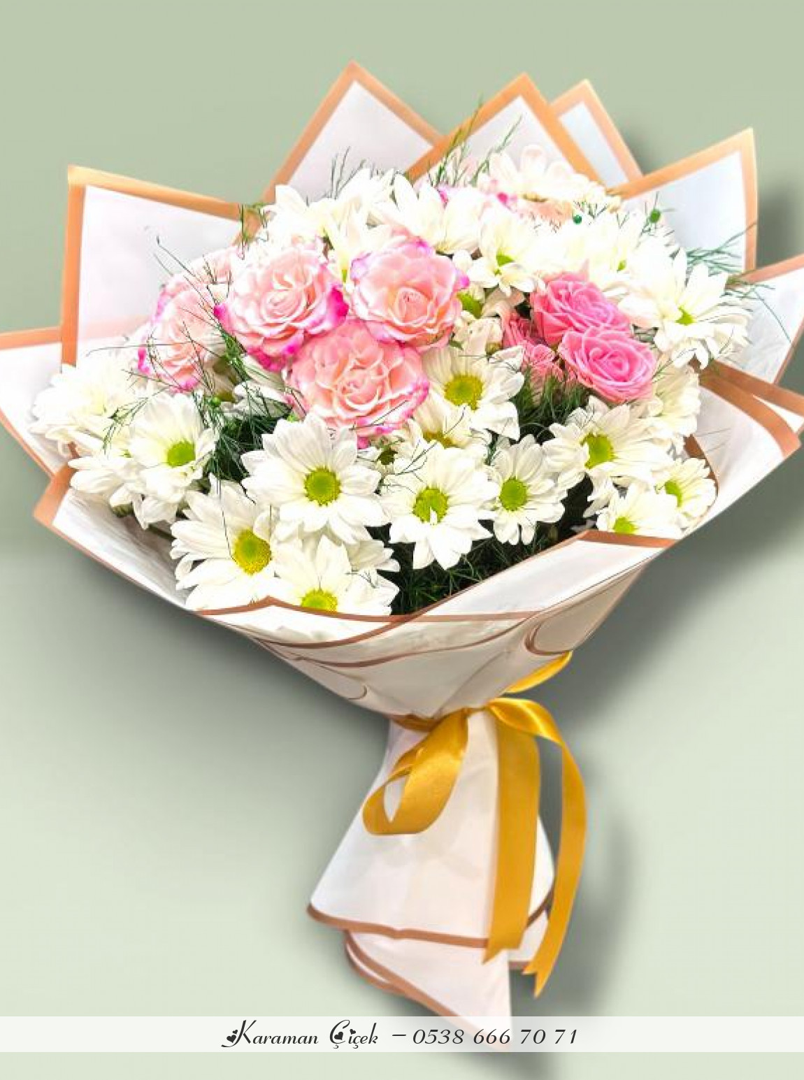 Altın Dokunuş: Papatya Ve Gül Tasarımı