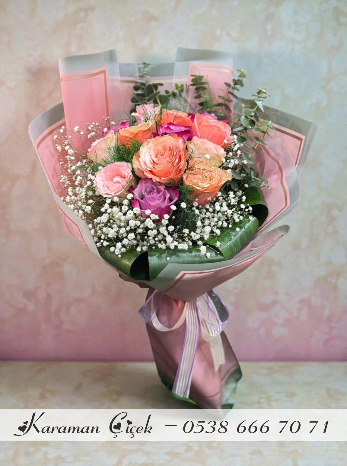 Şeftali Esintisi: Özel Seri Gül Aranjmanı