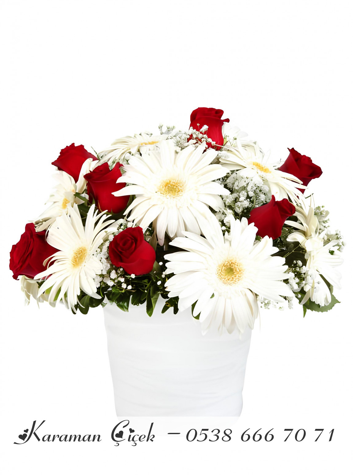 Seramikte Güller Ve Gerberalar