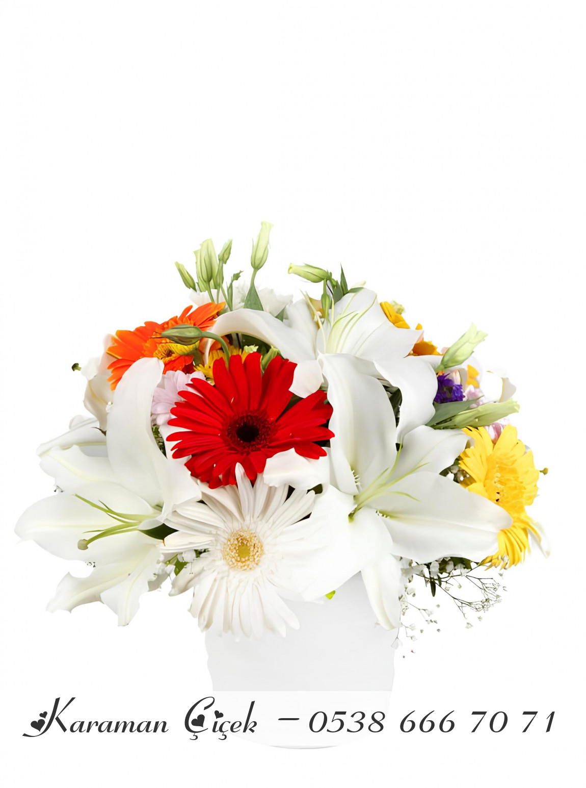 Seramikte Kazabilanka Ve Gerberalar