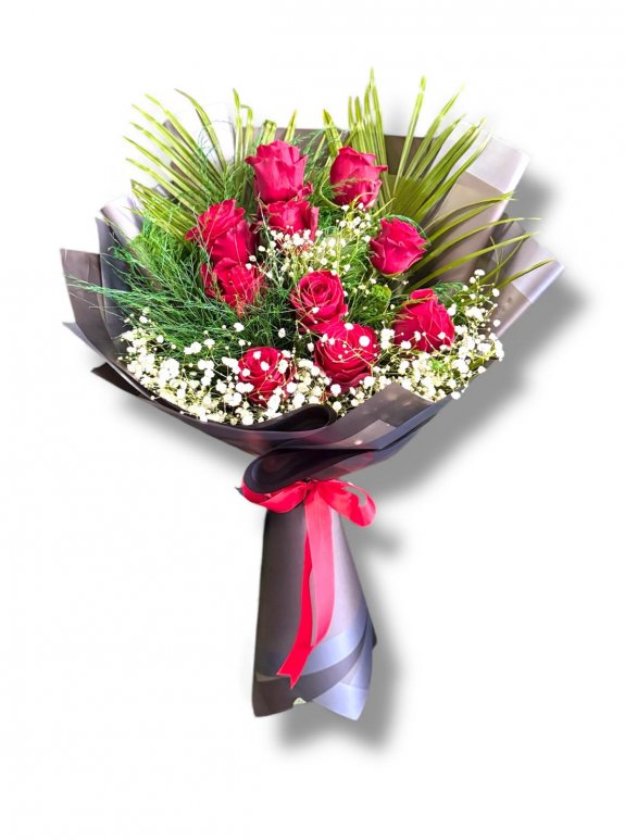 Asalet Serisi: Siyah Ambalajlı Kırmızı Güller