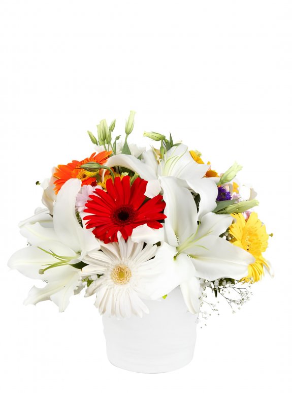 Seramikte Kazabilanka Ve Gerberalar